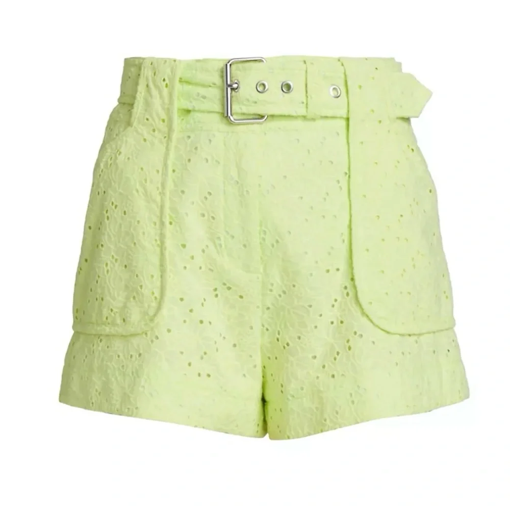 Derek Lam 10 Crosby Monterey Matcha Green Shorts - Picture 12 of 15